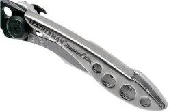 Leatherman Skeletool Knife KBx Black & Silver Pocket Knife Partially Serrated, Limited Edition 832617 -Sale Leatherman LEKBX BS 06 leatherman