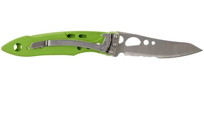 Leatherman Skeletool Knife KBx Partially Serrated Pocket Knife, Green 2 Leatherman Skeletool Knife KBx Partially Serrated Pocket Knife, Green - Image 2