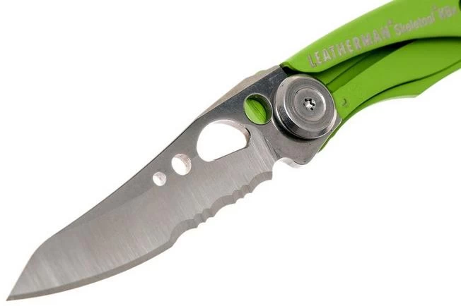Leatherman Skeletool Knife KBx Partially Serrated Pocket Knife, Green 3 Leatherman Skeletool Knife KBx Partially Serrated Pocket Knife, Green - Image 3