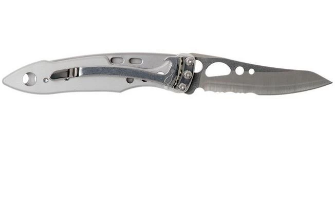 Leatherman Skeletool Knife KBx Partially Serrated Pocket Knife, Silver 2 Leatherman Skeletool Knife KBx Partially Serrated Pocket Knife, Silver - Image 2