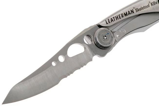 Leatherman Skeletool Knife KBx Partially Serrated Pocket Knife, Silver 3 Leatherman Skeletool Knife KBx Partially Serrated Pocket Knife, Silver - Image 3