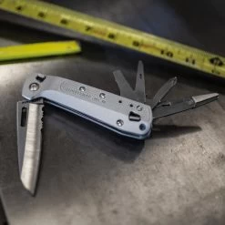 Leatherman FREE K4x Multipurpose Knife -Sale Leatherman LT832660 Leatherman Free K4x Open on Workbench