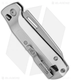 Leatherman Free K4 Multi-Purpose 9-in-1 Folding Knife (3.3" Satin) Silver 832660 -Sale Leatherman Leatherman Free K4 Multi Purpose 9 in 1 Satin Silver 832660 BHQ 94093 jr side