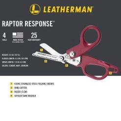 Leatherman Raptor Response Multipurpose Shears -Sale Leatherman RaptorResponse Infographic 02 OP