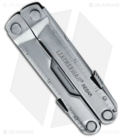 Leatherman Rebar Silver Multi-Tool W/ Leather Sheath (17-in-1) 831551 3 Leatherman Rebar Silver Multi-Tool W/ Leather Sheath (17-in-1) 831551 - Image 3